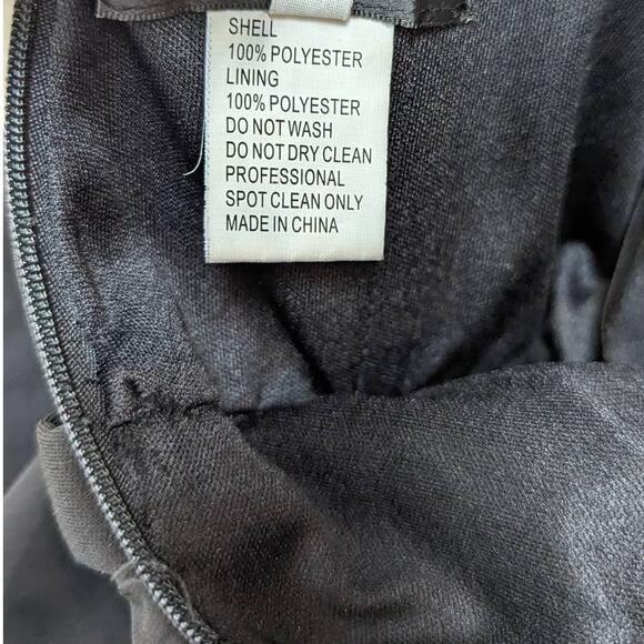 La Femme Strapless Sheer Formal Dress With Romper and Sheer Skirt Black Size 2 - Picture 6 of 16